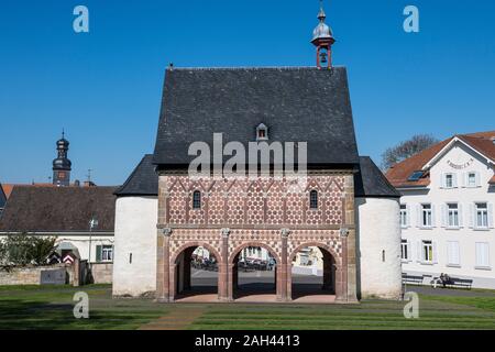 Germania, Hesse, Lorsch, Torhalle dell abbazia di Lorsch Foto Stock