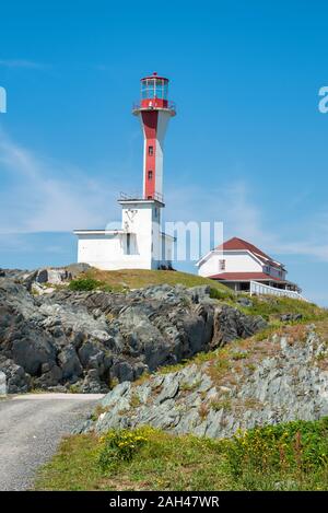 Canada, Nova Scotia, Yarmouth, Cape Forchu faro Foto Stock