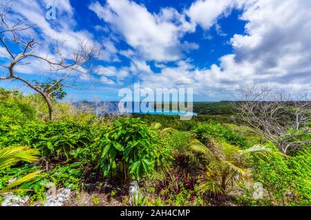 Nuova Caledonia, Lifou, vista da sud pacifico Foto Stock