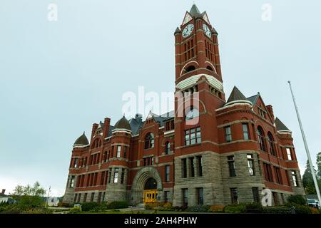 Port Townsend, Washington - 27 Aprile 2014: Il Jefferson County Courthouse Foto Stock