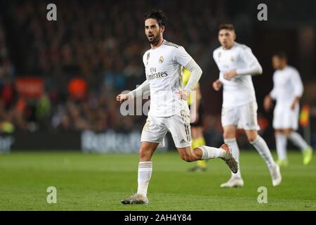 Isco (reale), 18 dicembre 2019 - Calcio : spagnolo "La Liga Santander' match tra FC Barcelona 0-0 Real Madrid CF al Camp Nou a Barcellona, Spagna. (Foto di Mutsu Kawamori/AFLO) Foto Stock