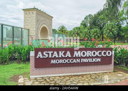 Il Astaka Marocco, le destinazioni di viaggio architettura marocchina in Putrajaya, Malaysia. Foto Stock