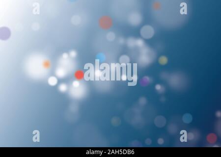 Bokeh di fondo con luci incandescenti sfondo isolato Foto Stock