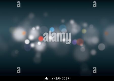 Bokeh di fondo con luci incandescenti sfondo isolato Foto Stock