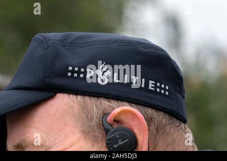 Tappo di polizia a Amsterdam Paesi Bassi 2019 Foto Stock