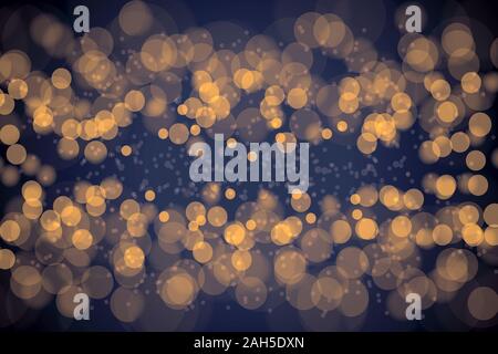 Bokeh di fondo con luci incandescenti sfondo isolato Foto Stock