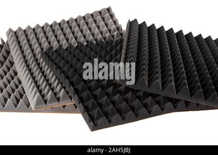 Spugna acustica - schiuma acustica - ignifugo spugna a piramide. Foto Stock