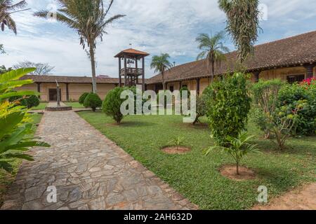 Il gesuita Templo o chiesa di San Javier o San Xavier Missione Gesuita, Circuito dei Gesuiti, Patrimonio Mondiale dell Unesco, Esastern Lowlands, Bolovia, America Latina Foto Stock