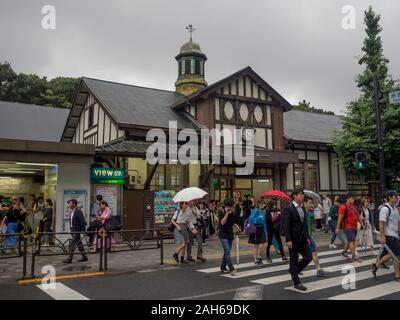 Stazione di Harajuku, Harajuku-eki 1924-2020 Foto Stock