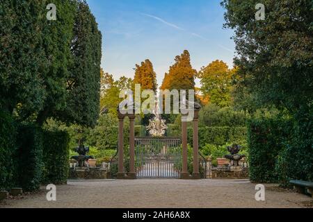 Firenze, Italia - 13 Ottobre 2017: il Giardino di Boboli Foto Stock