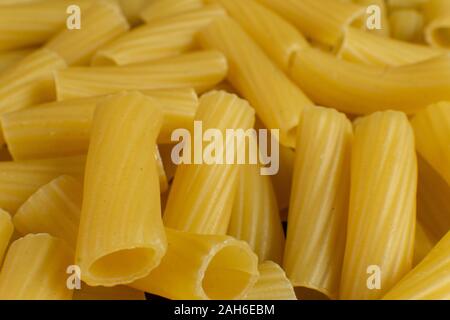 Sfondo formato da una forma a spirale la pasta Foto Stock