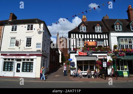 Bridgnorth centro storico, Bridgnorth Città Alta, Shropshire, Regno Unito Foto Stock