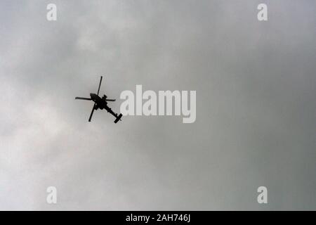 AgustaWestland Army Air Corp Apache elicottero di attacco Foto Stock