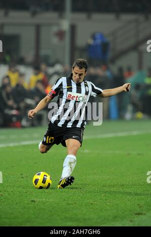 Milano, 30 ottobre 2010, 'G.ALLO STADIO MEAZZA SAN SIRO ' Stadium, il campionato di calcio Seria A 2010/2011, AC Milan - Juventus FC : Il capitano della Juventus Foto Stock