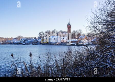 Umore invernale sul lago Haussee Foto Stock