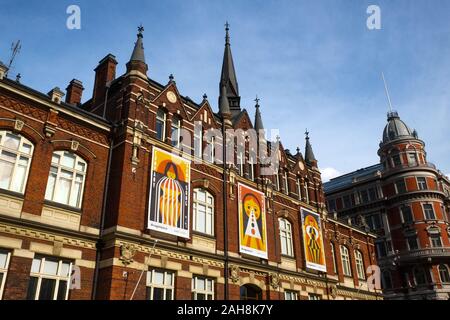 Esterno del Museo del Design (Designmuseo), Helsinki, Finlandia Foto Stock