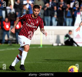 Bergamo, ITALIA - 22 dicembre 2019: Suso in azione durante la Serie A 2019/2020 ATALANTTA contro MILANO allo Stadio Gewiss. Foto Stock