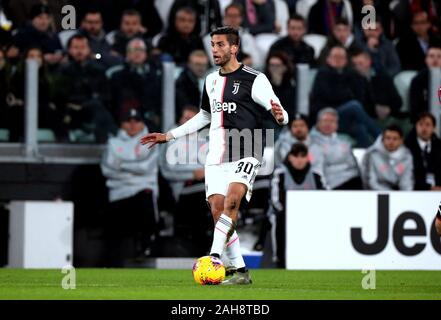 Torino, ITALIA - 10 novembre 2019: Rodrigo Bentancur in azione durante la Serie A 2019/2020 JUVENTUS / MILANO allo stadio Allianz. Foto Stock