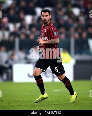 Torino, ITALIA - 10 novembre 2019: Suso si affaccia durante la Serie A 2019/2020 JUVENTUS / MILANO allo stadio Allianz. Foto Stock