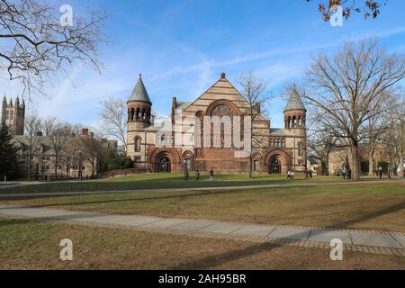 PRINCETON, NJ - 26 dicembre 2019: US News e World Report ha classificato Princeton come il miglior college negli Stati Uniti, battendo Harvard con wh Foto Stock