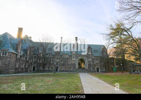 PRINCETON, NJ - 26 dicembre 2019: US News e World Report ha classificato Princeton come il miglior college negli Stati Uniti, battendo Harvard con wh Foto Stock