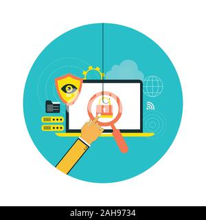 Concetto di sicurezza Foto Stock