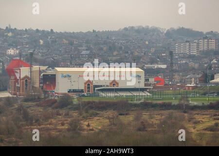 26 dicembre 2019, Oakwell, Barnsley, Inghilterra; Sky scommessa campionato, Barnsley v West Bromwich Albion : una vista generale di Oakwell Credito: Mark Cosgrove/news immagini Foto Stock