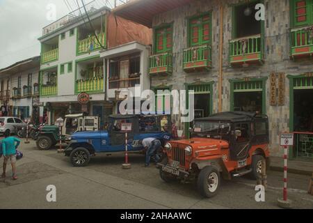 "Willy" jeep in Filandia nella zona Cafetera, Colombia Foto Stock
