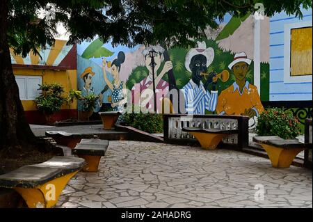 04.08.2019, Baracoa, Guantanamo, Cuba - Baracoa. La città di oltre 50.000 abitanti è stata fondata nel 1511 ed è il più antico insediamento a Cuba. Visualizzazione in Foto Stock