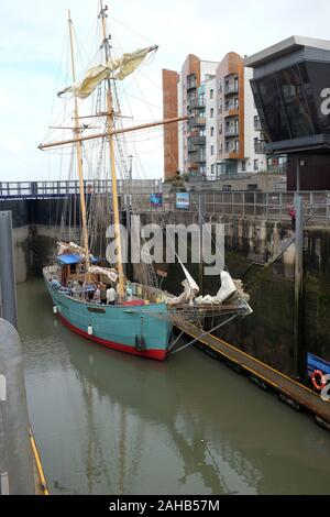 Settembre 2019 - Portishead Marina barche Foto Stock