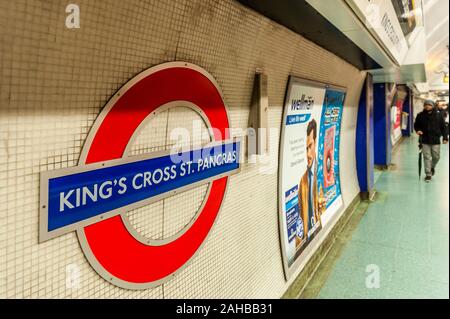 La metropolitana di Londra, Londra, Regno Unito. Foto Stock