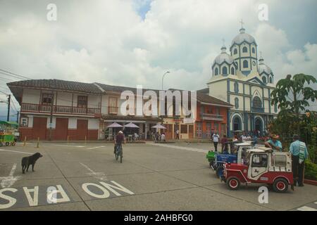 "Willy" jeep in Filandia nella zona Cafetera, Colombia Foto Stock