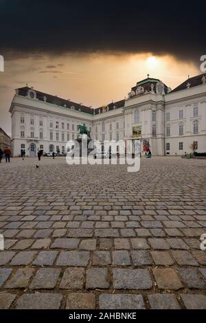 La Biblioteca Nazionale Austriaca. Vienna Austria Foto Stock