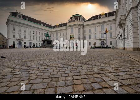 La Biblioteca Nazionale Austriaca. Vienna Austria Foto Stock