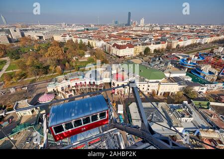 Riesenrad ruota panoramica. Prater. Vienna Austria Foto Stock