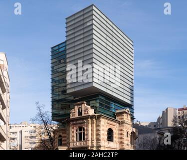 Bucarest, Romania - Dic 15, 2019: ACMS edificio, sede dell'Unione degli Architetti a Bucarest, Romania Foto Stock