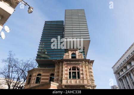 Bucarest, Romania - Dic 15, 2019: ACMS edificio, sede dell'Unione degli Architetti a Bucarest, Romania Foto Stock