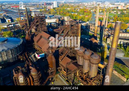 Vista di chiusura stabilimento metallurgico in Vitkovice (Ostrava), Repubblica Ceca Foto Stock