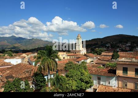 Vista della città di Trinidad di Cuba scenic Foto Stock