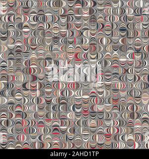 Intricati piastrelle ornate geo curva modello senza giunture Illustrazione Vettoriale