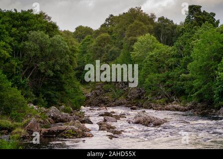 Fiume Carron Sutherland Scotland Regno Unito Foto Stock