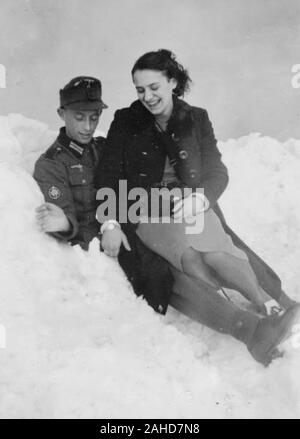 Collaboratore alle ragazze del tedesco-Europa occupata, 1940-1944 Foto Stock