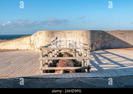 Cape Spear batteria su Terranova. Foto Stock