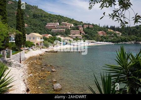 Kalami Bay, Corfù, Grecia Foto Stock