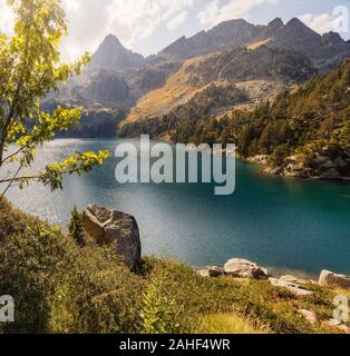 Gerber Lago in Port de la Bonaigua, Pirenei catalani Foto Stock