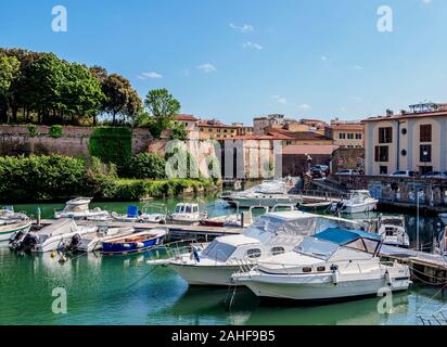 Canale di Venezia Nuova, Livorno, Toscana, Italia Foto Stock
