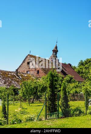 Palazzo Vecchio Granaio di Sliwice, Warmian-Masurian voivodato, Polonia Foto Stock