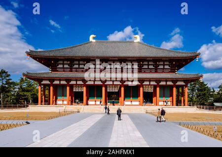 Tempio di Kofuku-ji di Nara, Giappone: Visualizzazione della centrale di Golden Hall (Chu-Kondo) Foto Stock