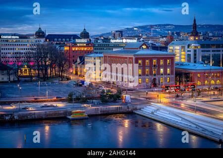 Oslo, Norvegia - Vista Città Foto Stock