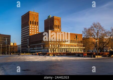 Oslo, Norvegia - Radhuset - Municipio Foto Stock